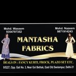 Business logo of Mantasha fabrics
