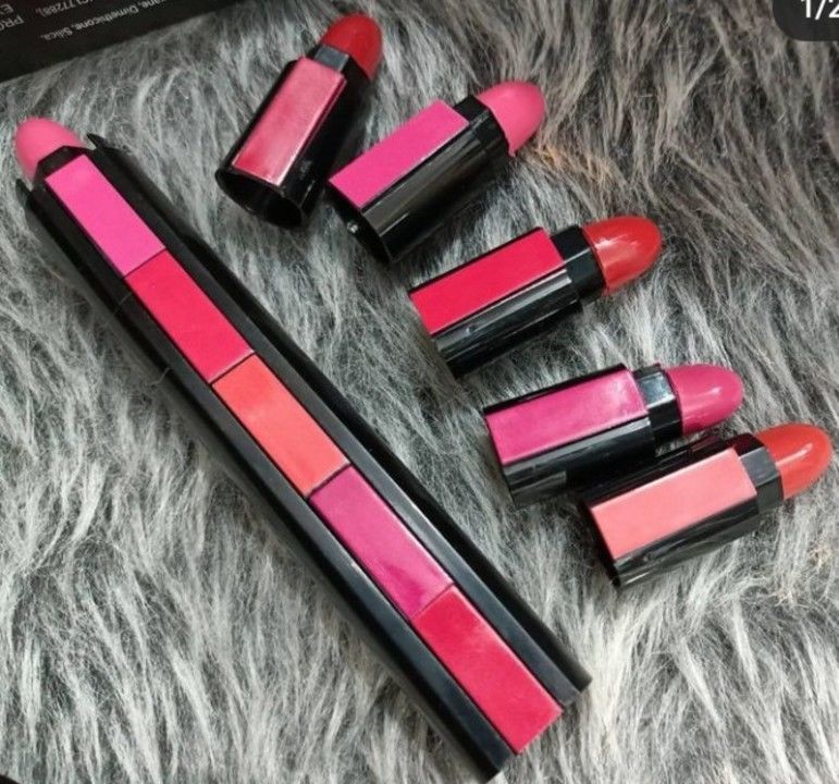5in1 huda beauty lipstick uploaded by Minazz Fashion collection on 6/14/2021