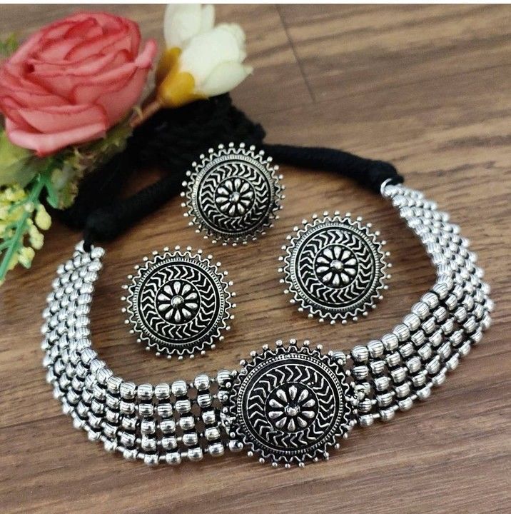 Exclusive Oxidized choker set uploaded by business on 6/14/2021