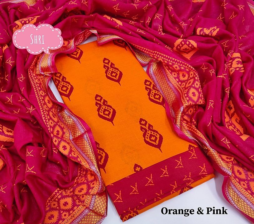 Shri - Beautiful Pure Cotton Designer Ikkat Printed Dress Materials uploaded by Shri CreAation on 8/13/2020