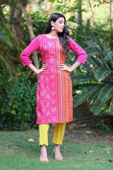 Women printed polycrepe Kurtis uploaded by business on 6/14/2021