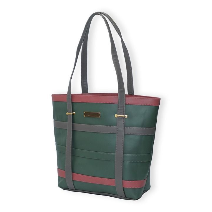 Post image 🇮🇳🇮🇳 RELIABLE CORPORATION 🇮🇳🇮🇳

*NEW DESIGN LIKE NEVER BEFORE*
🪡🪡PRODUCT CODE- LP-06🪡🪡

🧶🧶 MATERIAL : Artificial Leather 🧶🧶

👛  Design: Grey strip Green Ladies Tote 👛


👜👜 *4 Unique English Color* 👜👜

DESCRIPTION : 
*2 Main Compartment* Enclosed with *Dual Zip-closer With 5 Compartment*  &amp; *Premium Quality Accessories Used*
Which includes *Twin-Handle with Adjustable shuoulder Strap*
*DIMENSIONS* : 
*L-36Cm B- 11Cm  H-27Cm*

*Garuntee*: *1-Year Leather PillOff Garuntee*

*Warranty*:  *1-Year Accessories Repairable Warranty*



🎟️🎟️ *Available at Best Wholesale Rate* 🎟️🎟️

*Book Your Order Now*

*Quality With Customize Style*

 ✈️ *Best Export Quality Product At Your Place* ✈️

🇮🇳🇮🇳*Made In India*🇮🇳🇮🇳