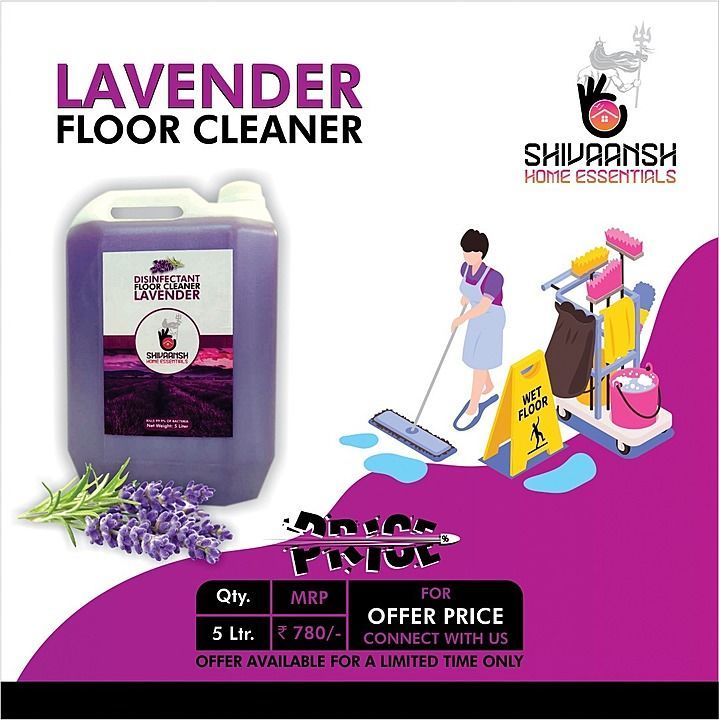 Lavender floor cleaner uploaded by SHIVAANSH HOME ESSENTIALS on 8/13/2020