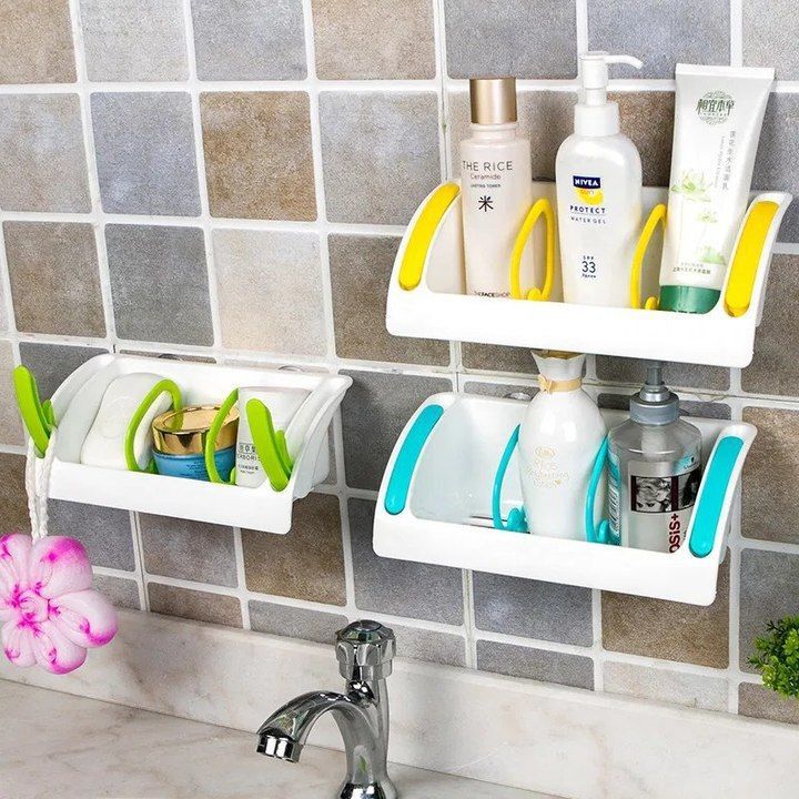 PLASTIC SUCTION MULTI STORAGE WALL MOUNT SHELF

 uploaded by Shree collection on 6/14/2021