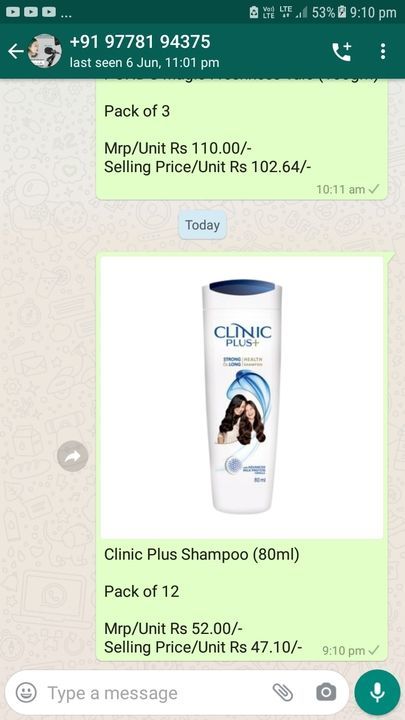 Clinic plus shampoo  uploaded by business on 6/14/2021