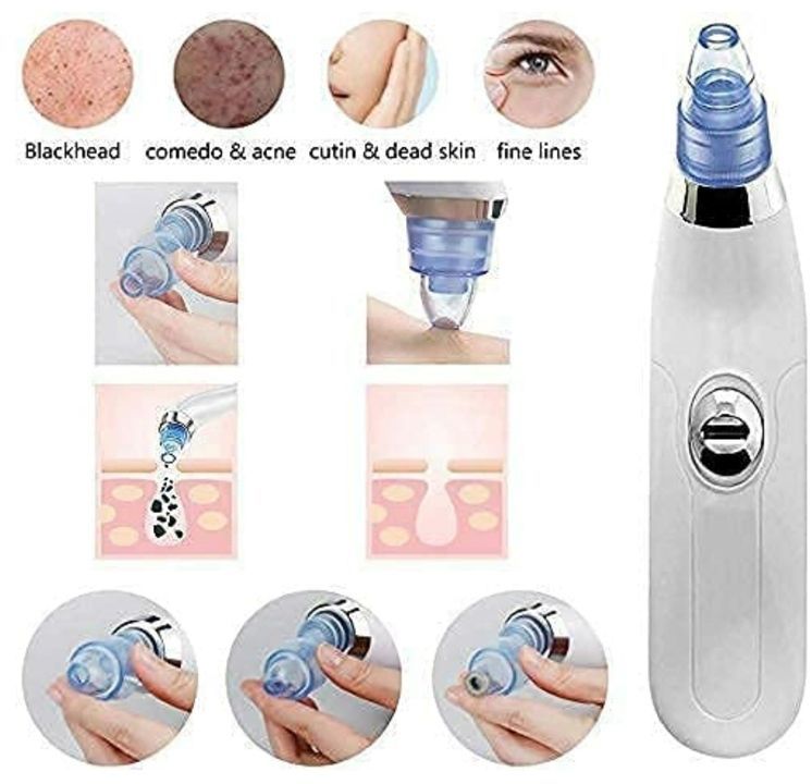 *4 in 1 multi function blackhead whitehead extractor remover device-Acne pimple pore cleaner vacuum  uploaded by Real Reselling Superstore on 6/14/2021