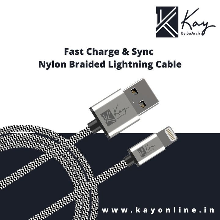 Fast Charge & sync iPhone data cable  uploaded by Saarch International  on 6/14/2021