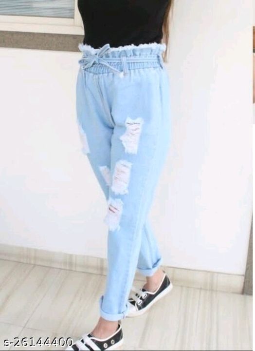 Urbane Latest Women Jeans*
Fabric: Denim uploaded by business on 6/15/2021