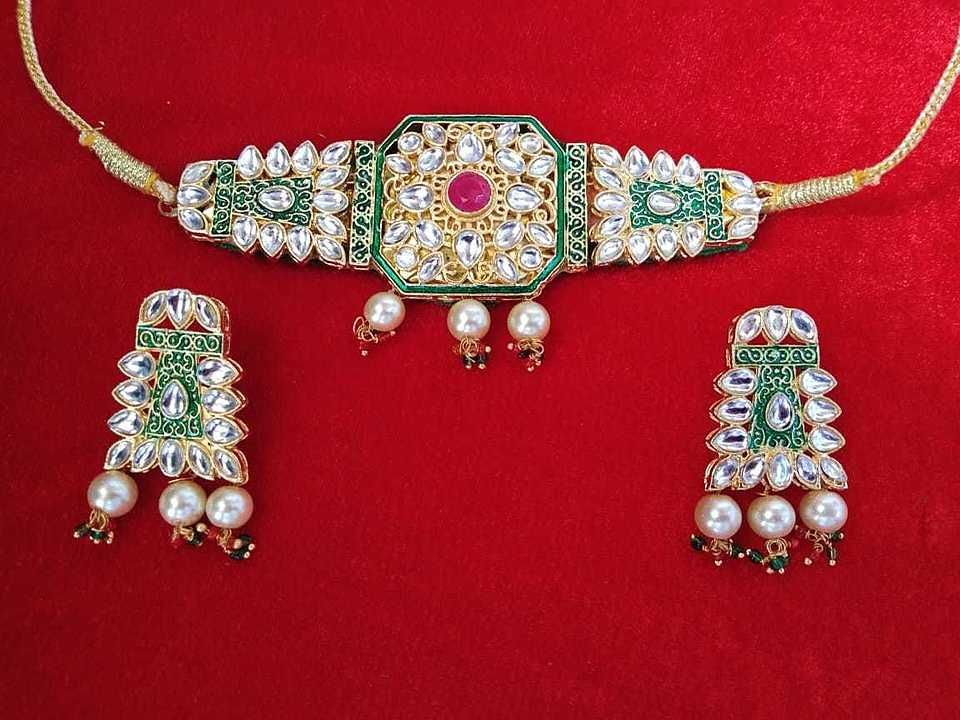 Chik Set sokr  uploaded by Bhavani Artificial Jewellery  on 8/14/2020