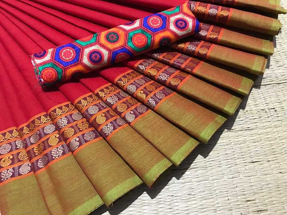 Pure cotton Saree  uploaded by business on 8/14/2020
