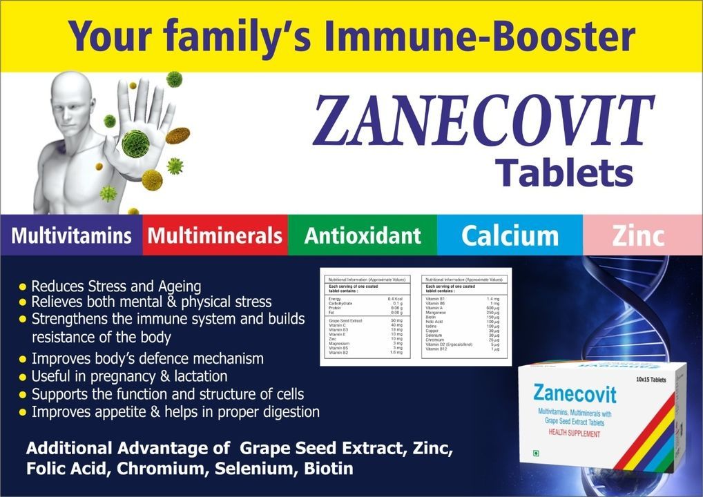 Zanecovit Tab uploaded by Zane Pharmaceuticals on 6/15/2021