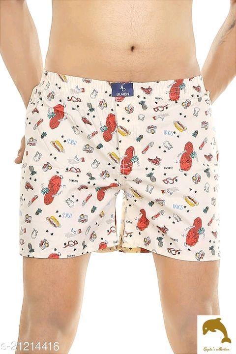 Mens Cotton Boxers
Fabric: Cotton
Pattern: Printed
Multipack: 1
Sizes: 
38 (Waist Size: 36 in, Hip S uploaded by business on 6/15/2021