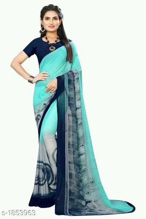 Post image 💙 Stylish Georgette Printed Sarees 💙

Note: Products From This Catalog Are Replica And Could Have Quality Issues

Fabric: Saree - Georgette, Blouse -Georgette

Size: Saree  - 5.3 Mtr, Blouse  - 0.70 Mtr

Work: Printed