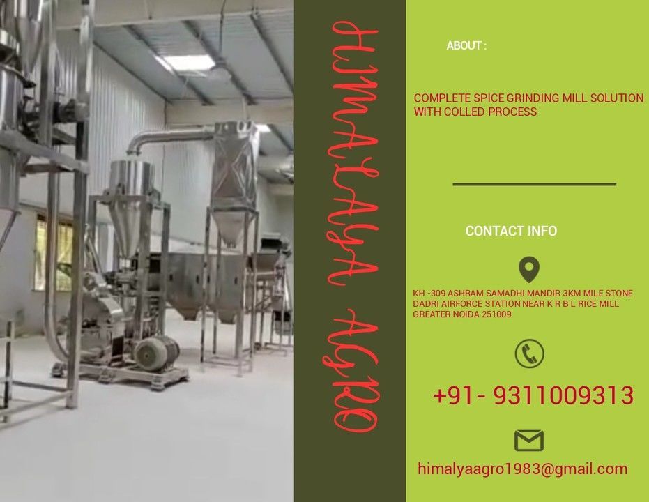 Cool type spices milling mill  uploaded by HIMALAYA Agro industries on 6/16/2021