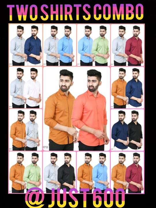 Combo cotton shirts uploaded by Rasheed Rahman on 6/16/2021