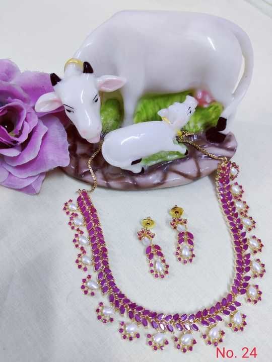 Post image Hey! Checkout my updated collection CZ Necklace Set.