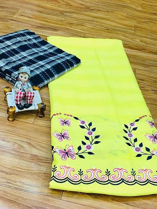 Hand embroidered  100% cotton suits  uploaded by Classy Ethnics on 8/14/2020