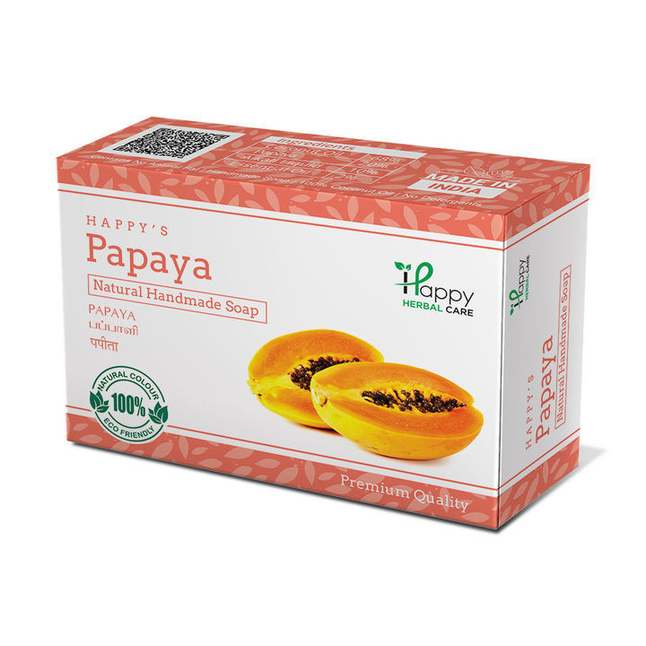 Handmade Papaya Soap 75gm uploaded by Happy Herbal Care on 6/17/2021