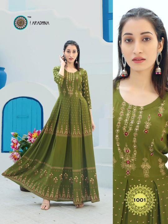  *ARADHNA FASHION* kurti type gown uploaded by business on 6/17/2021