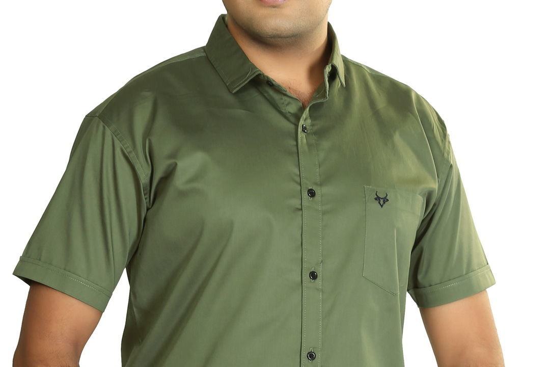 Plain half sleeves shirt uploaded by business on 6/17/2021