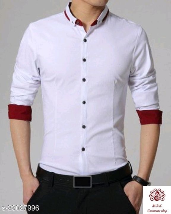 ETERNITY Stylish Men's Solid Shirt uploaded by M.R.K online shopping market on 6/17/2021