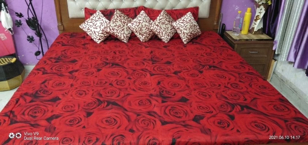 Post image Stylish Bed sheets 
Free  Delivery 
Cash on Delivery 
What's App - 8500059840.