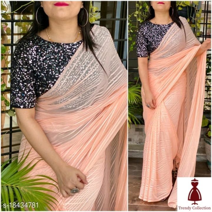 Ciffon saree uploaded by Trendy collection on 6/17/2021