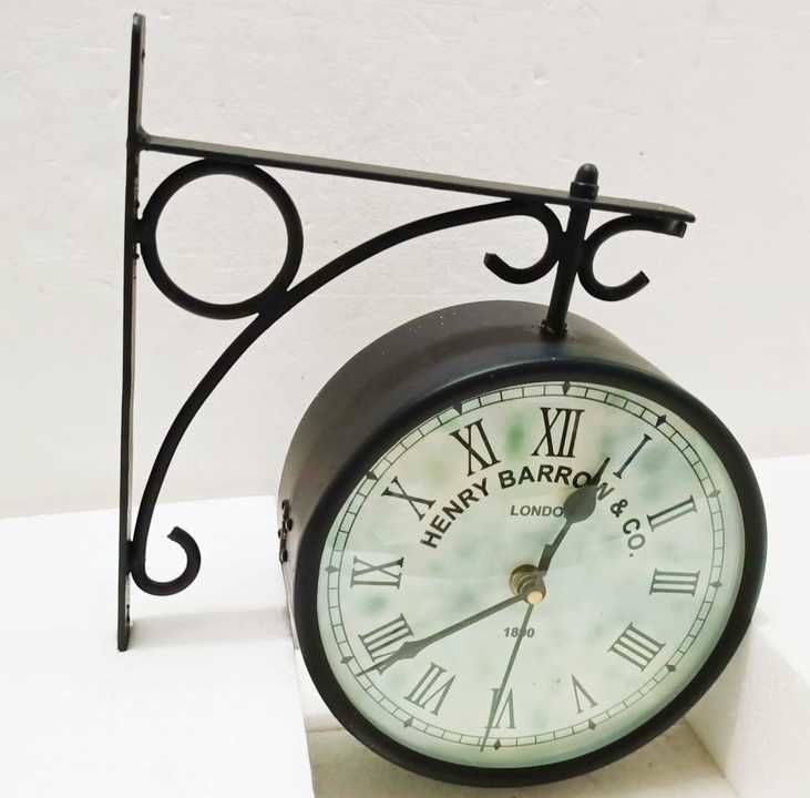 Iron Dual Victorial hanging station clock uploaded by business on 6/18/2021