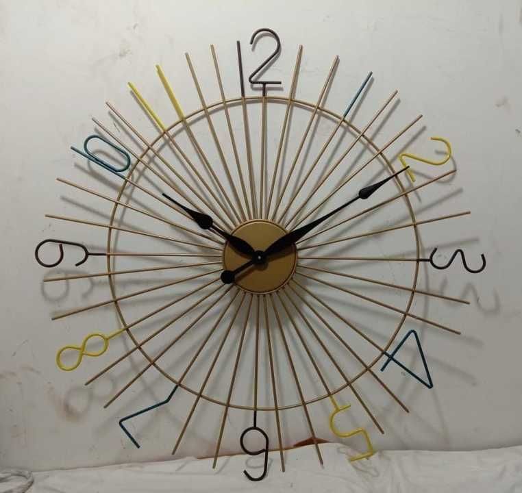 Iron wall clock 24inch uploaded by business on 6/18/2021