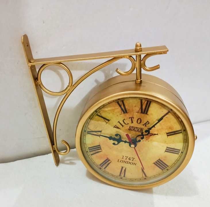 Iron Dual Victoria hanging station clock uploaded by business on 6/18/2021