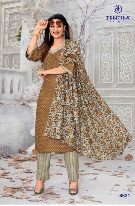 Cotton dress material uploaded by Misri fashion hub on 6/18/2021