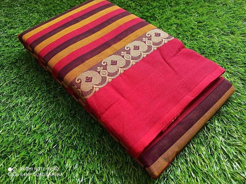 🦚 *Pooja cotton sarees* 🦚

*New arrival of chettinadu pure cotton sarees*

🌼60 counts(5.5mtrs)
 uploaded by Pooja Paithani Saree on 8/14/2020