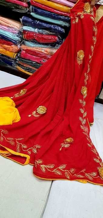 Post image ale sale sale sale sale🕉🕉 new lunch 🕉🕉👉 Pure chiffon naibin saree👉Piita handwork bodar👉 Contrast blouse nd contrast piping👉 ready to ship👉 price 899/+$  Book FastInterested people contact me on my what'sapp no. 8252808547