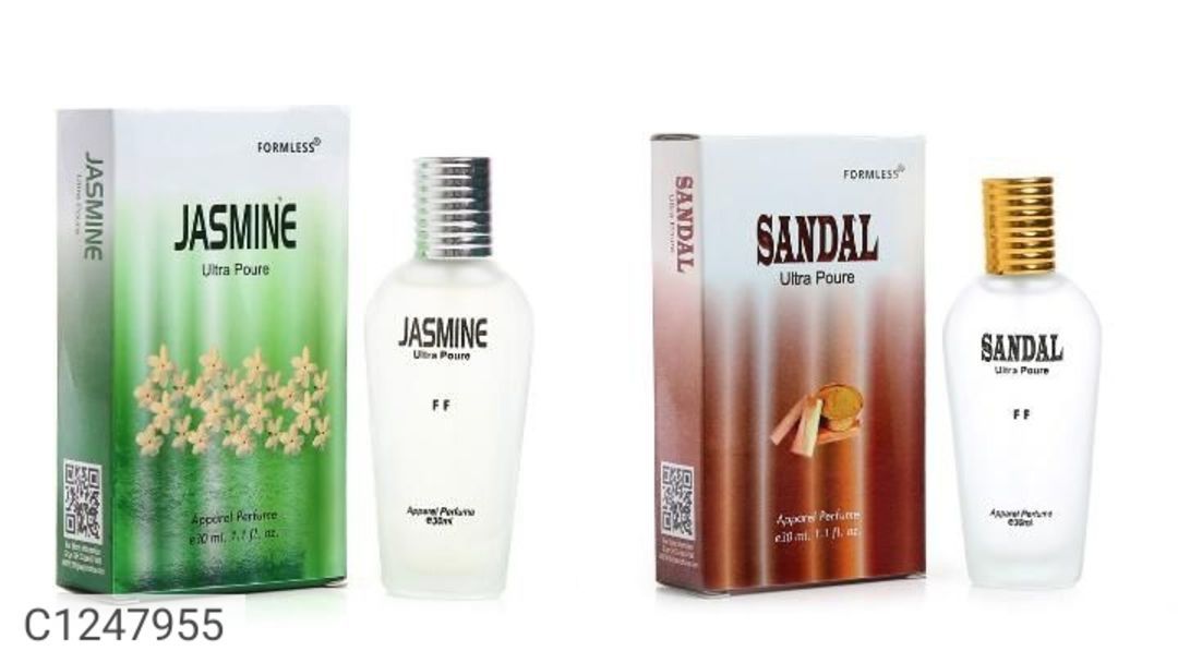 Catalog Name:* Formless Unisex Perfumes Combo Pack of 2 (Sandal, Rose & Jasmine uploaded by ALLIBABA MART on 6/18/2021