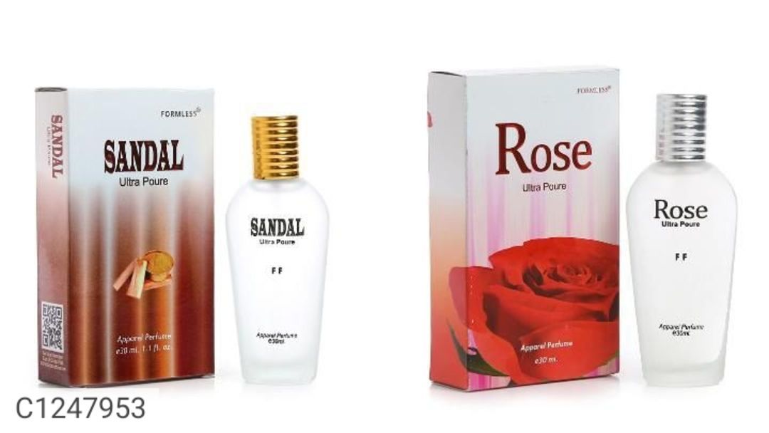 Catalog Name:* Formless Unisex Perfumes Combo Pack of 2 (Sandal, Rose & Jasmine uploaded by ALLIBABA MART on 6/18/2021
