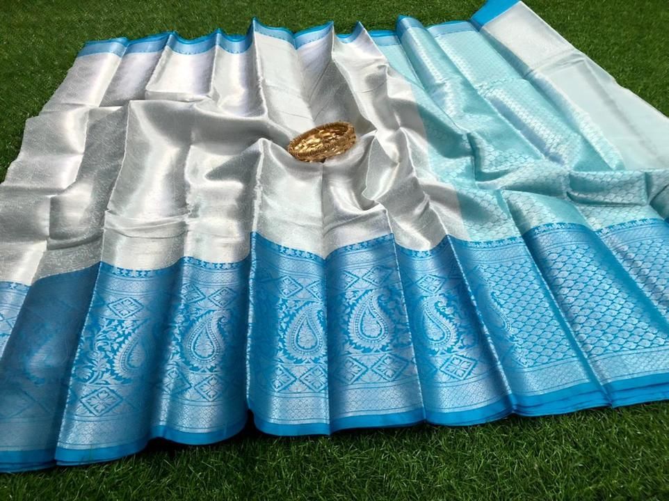 Post image Own handstock For orders 9566087835Resellers warm welcome
🥰🥰 banarasi all over weaving design beau contrast big border saree
🥰🥰 blouse
😍😍 price 1499 freeship 
Single colur left