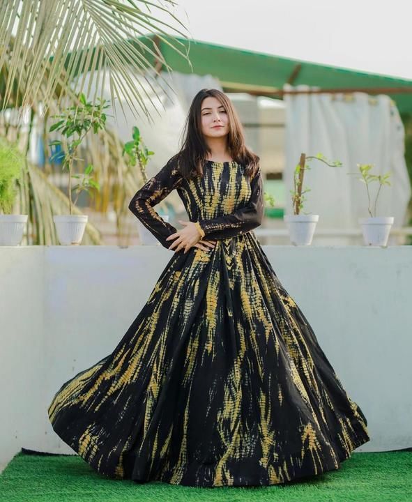 Long flair dress..❤️❤️ uploaded by Glorious.collections on 6/18/2021