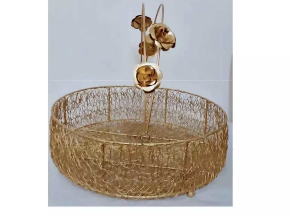 Metal gift hamper basket uploaded by business on 6/19/2021