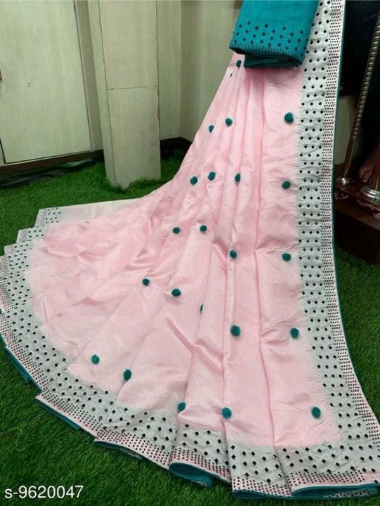 Aakarsha Ensemble Sarees
Saree Fabric: Silk
Blouse: Separate Blouse Piece
Blouse Fabric: Silk
Multip uploaded by Kanha collection on 6/19/2021