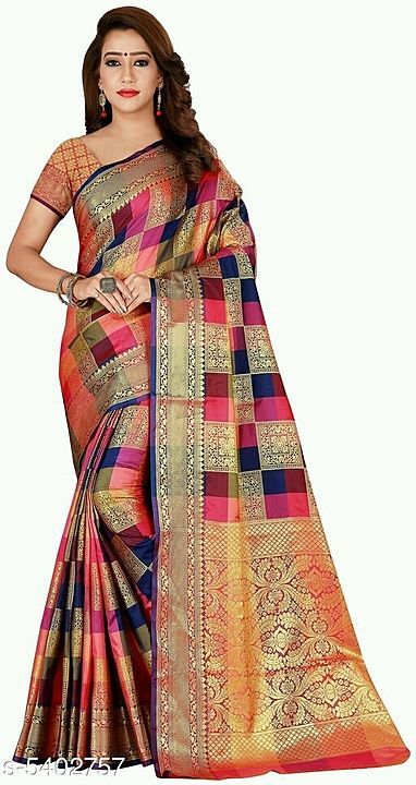 Post image Banarasi Patola Style saree 

Saree Fabric: Art Silk
Blouse: Running Blouse
Blouse Fabric: Silk Blend
Saree with Running Blouse: 6.3 Mtr
Pattern: Resham Zari woven
Multipack: Single