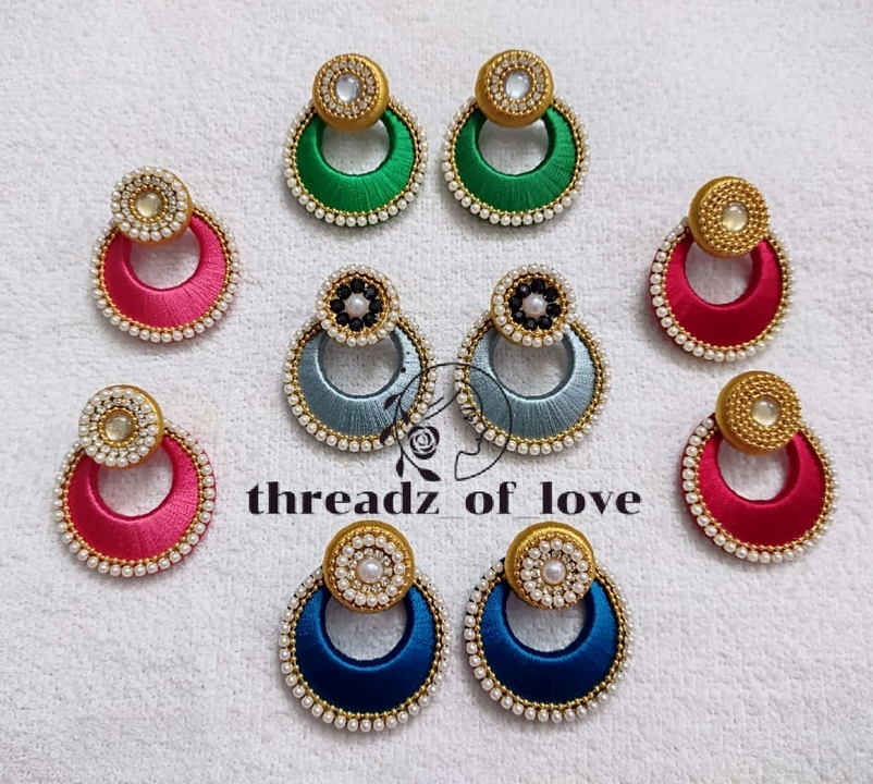 Post image Hey! Checkout my new collection called Silk thread earrings.