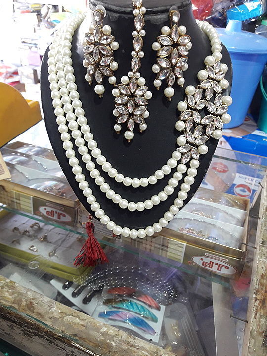 Necklace with mang tika uploaded by business on 8/15/2020