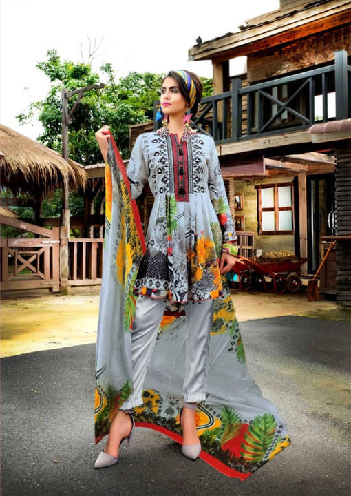 Post image Pure Lawn Collection with Mal Mal Duppata

Fabric: Cotton
Work: Printed

👗Top : Pure Lawn Cut (Approx 2.50 Mtr.)

👖Bottom : Pure Lawn Cut (Approx 2.00 Mtr.)

💥Dupatta: Pure Cotton Mal Mal Cut ( 2.25 Mtr.)

Price: 499/- + 0 GST &amp; FREE DELIVERY (COD Available) 

BULK ORDER DISCOUNTS ARE AVAILABLE 

Booking Open - Limited Stock &amp; Fast Delivery