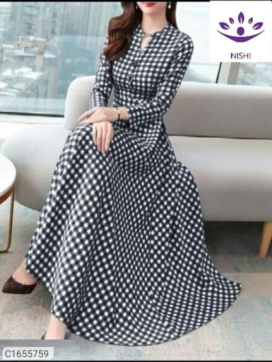 *Catalog Name:* Women's Crepe Solid Maxi Dresses uploaded by business on 6/20/2021