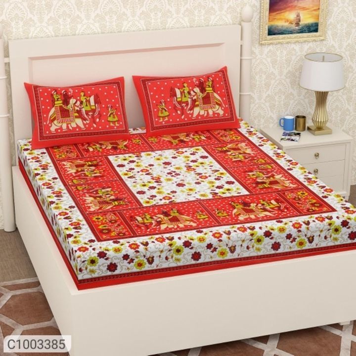 Jaipuri Printed Cotton Double Bedsheets Vol-7 uploaded by business on 6/20/2021