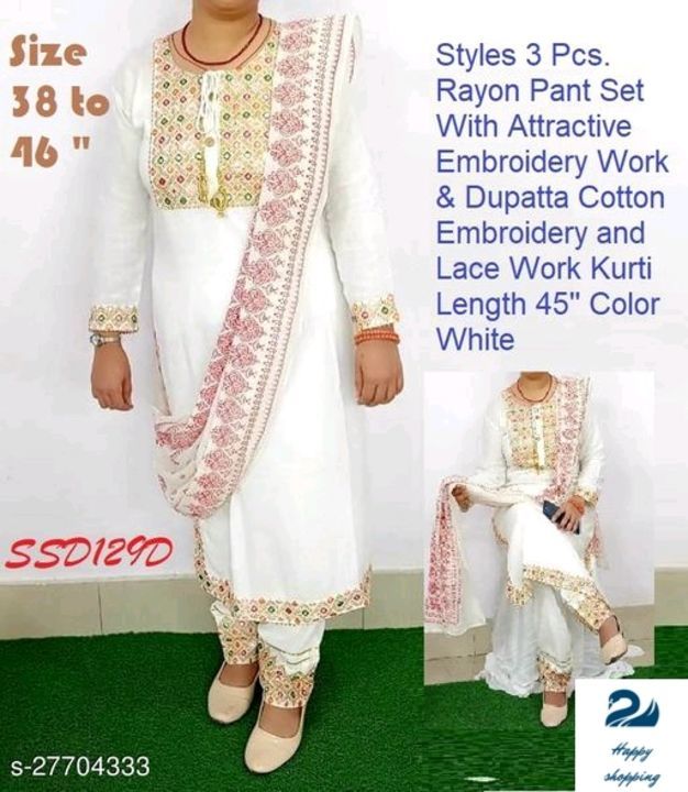 Women rayon kurti sets uploaded by business on 6/20/2021