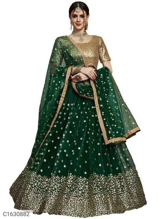 *Catalog Name:* Attractive Sequins Work Net & Silk Lehenga

*Details:*
Description:  1 Piece of Blou uploaded by business on 6/20/2021