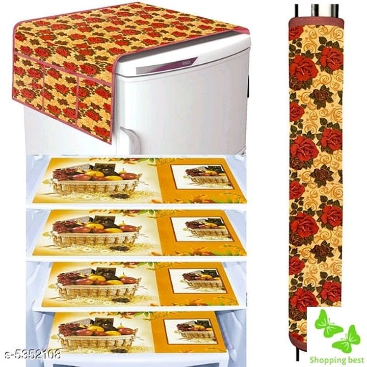Combo of Fridge cover and mats uploaded by business on 8/15/2020