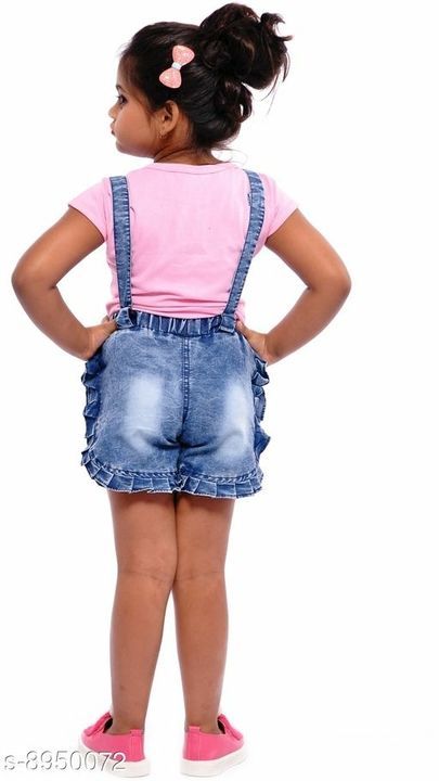 Girl's Denim Dungaree uploaded by Shopping Dil Se on 6/20/2021