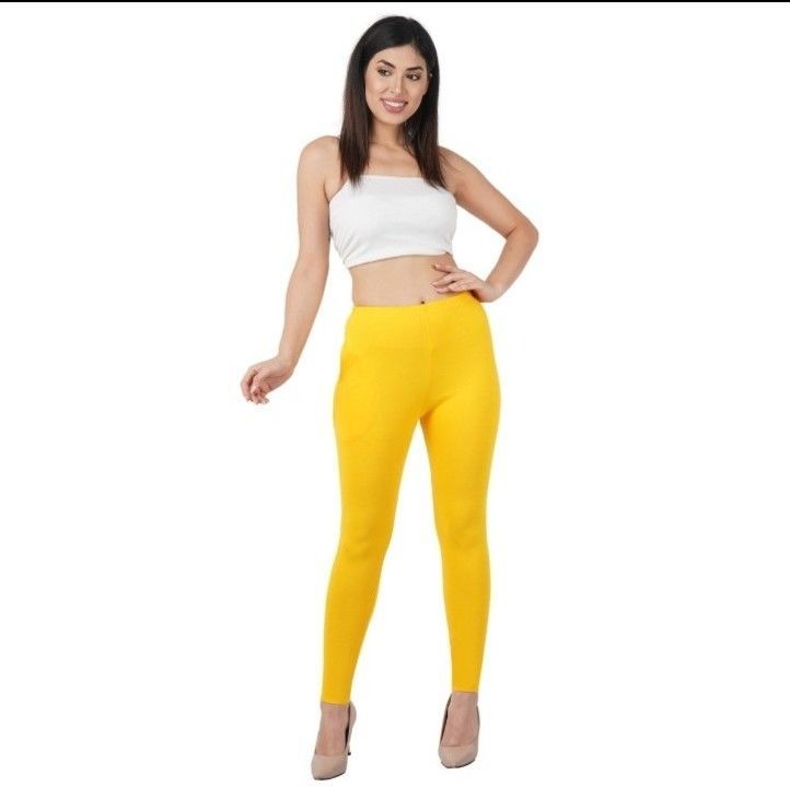 Yellow Ankle length legging uploaded by business on 6/21/2021